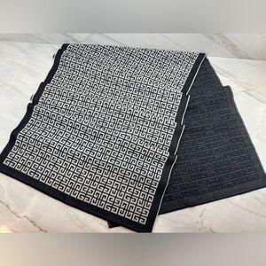 Givenchy Wool Scarf in 4G Black and White